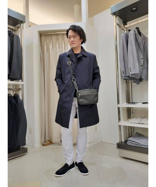 ライナー付きステンカラーコート 