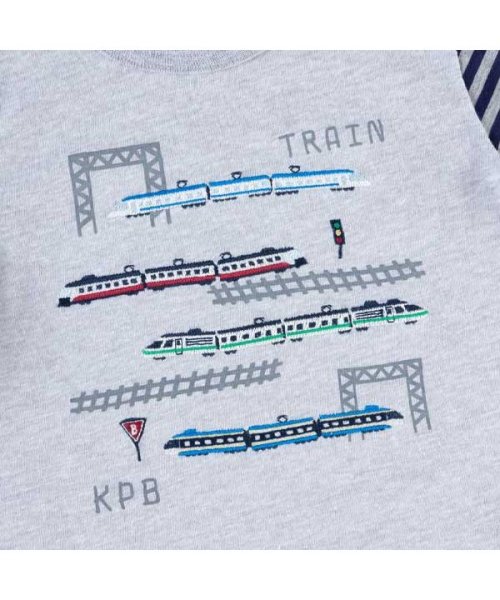 KP BOY(ケーピーボーイ)/KPBOY(ケーピーボーイ)デザートコットン天竺の電車Tシャツ(80～90)/img09