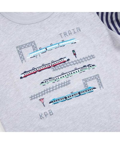 KP BOY(ケーピーボーイ)/KPBOY(ケーピーボーイ)デザートコットン天竺の電車Tシャツ(100～130)/img03