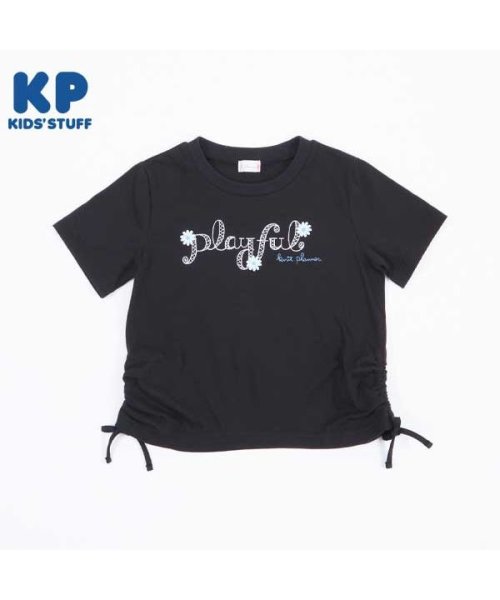 KP(ケーピー)/KP(ケーピー)花レース付きロゴ刺?の半袖Tシャツ(120～130)/img06