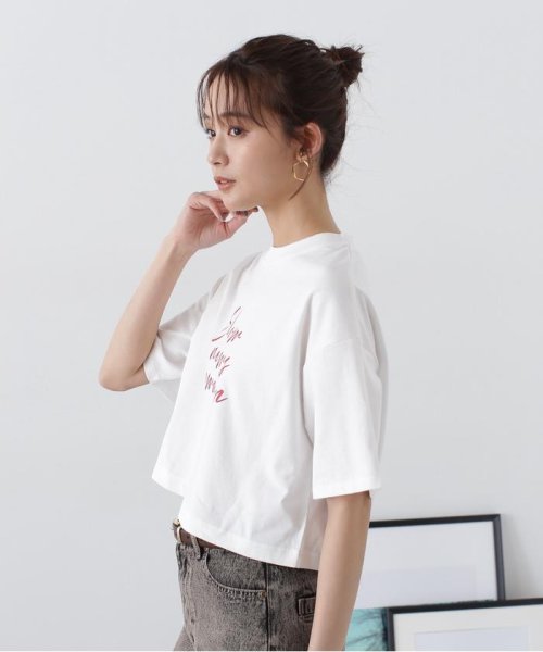 N Natural Beauty Basic(エヌナチュラルビューティベーシック)/クロップドビッグロゴTシャツ/img17