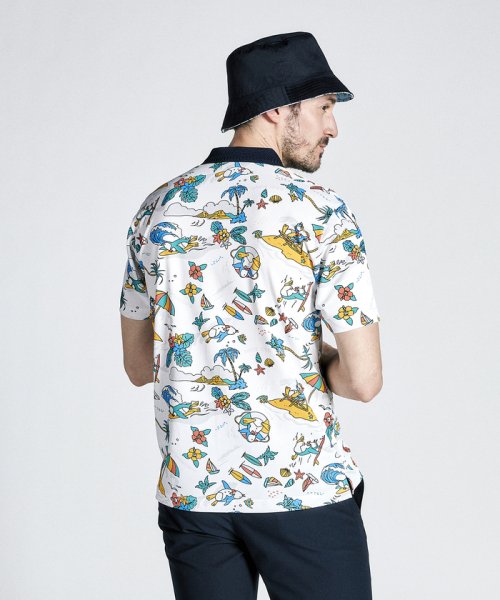Munsingwear(マンシングウェア)/EXcDRY D－Tecトロピカルペンギン柄プリント半袖シャツ/img02