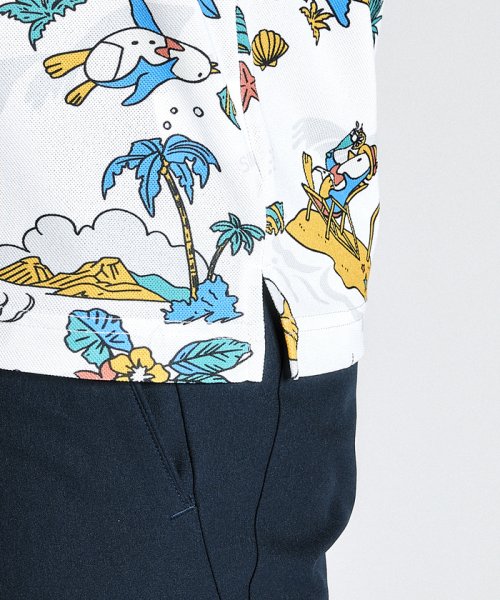 Munsingwear(マンシングウェア)/EXcDRY D－Tecトロピカルペンギン柄プリント半袖シャツ/img05