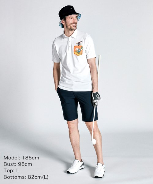 Munsingwear(マンシングウェア)/EXcDRY D－Tecトロピカルペンギン刺繍デザイン半袖シャツ/img08