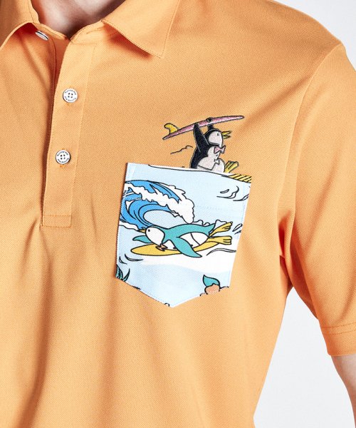 Munsingwear(マンシングウェア)/EXcDRY D－Tecトロピカルペンギン刺繍デザイン半袖シャツ/img11