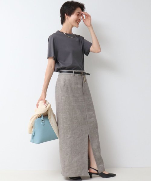 セール】《セットアップ対応》ラメリネンタイトスカート(506017985  