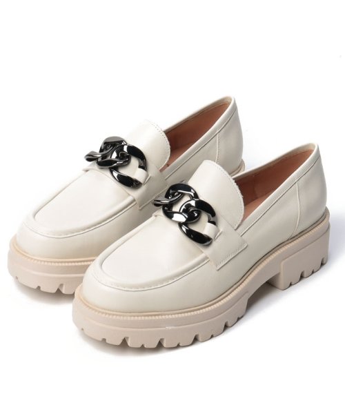 【BONTRE/ボントレ】厚底チェーンローファー 