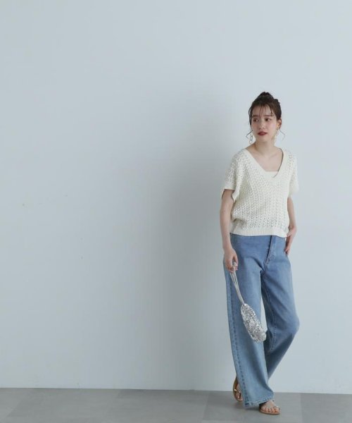 N Natural Beauty Basic(エヌナチュラルビューティベーシック)/5ポケットワイドデニムパンツ《S Size Line》/img28