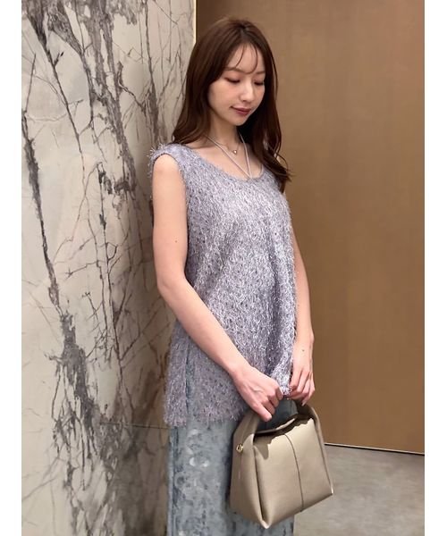 フリンジジャカードトップス(506047898)｜阪急百貨店公式通販サイト 