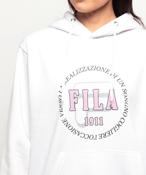 FILA(フィラ)/裏起毛デザインロゴ プルパーカー/img03