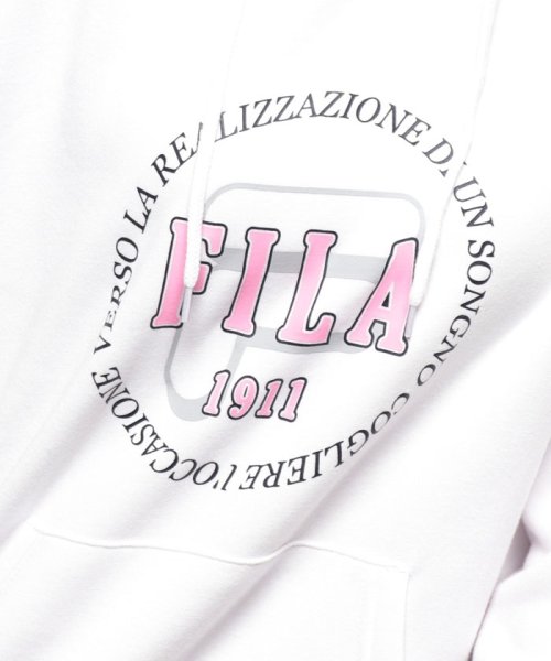 FILA(フィラ)/裏起毛デザインロゴ プルパーカー/img05