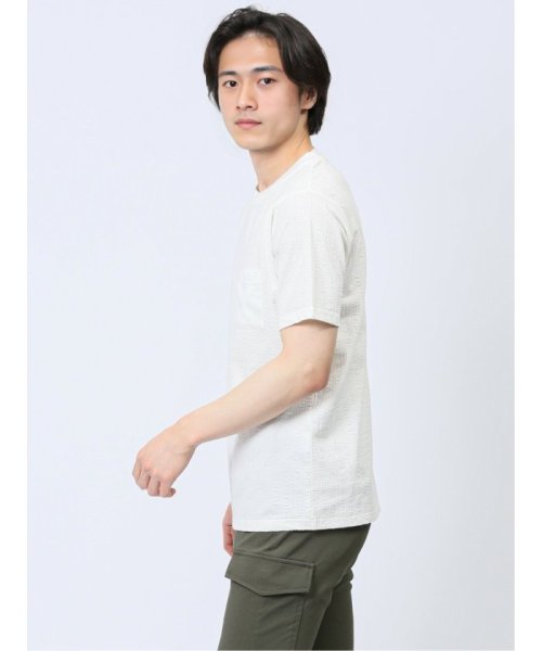 TAKA-Q(タカキュー)/カットサッカー クルーネック半袖Tシャツ メンズ Tシャツ カットソー カジュアル インナー トップス ギフト プレゼント/img11