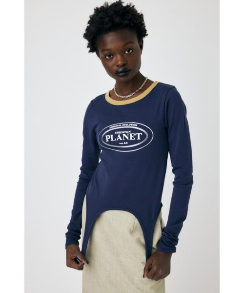 moussy(マウジー)/GARTER DETAIL PRINT LS Tシャツ/img17