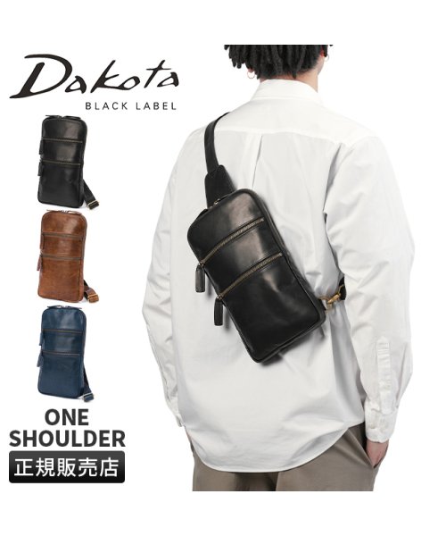 Dakota BLACK LABEL(ダコタブラックレーベル)/ダコタ ブラックレーベル ボディバッグ ワンショルダーバッグ メンズ 軽量 薄型 縦型 日本製 Dakota BLACK LABEL ホースト3 1623802/img01
