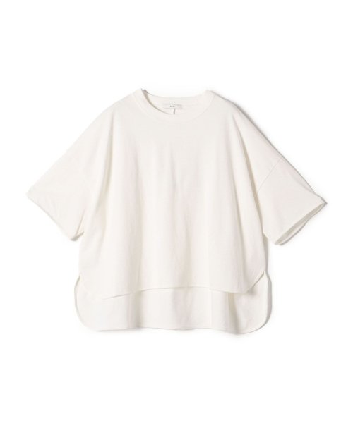 SHIPS WOMEN(シップス　ウィメン)/〈洗濯機可能〉バック フリル ショート スリーブ Tシャツ/img01