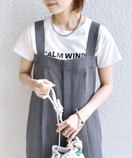 〈手洗い可能〉ワイド サロペット ◇ 