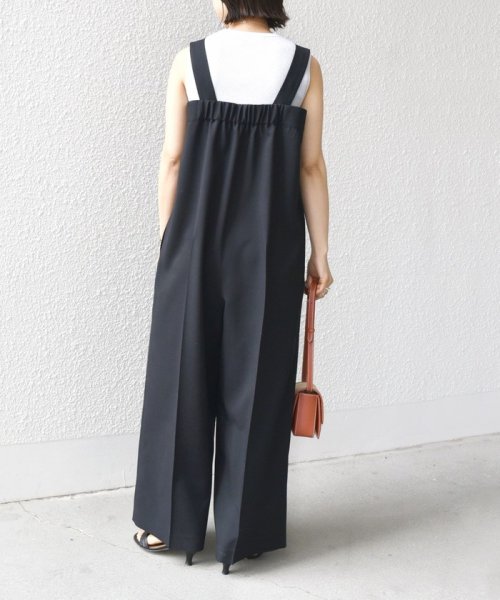 〈手洗い可能〉ワイド サロペット ◇ 