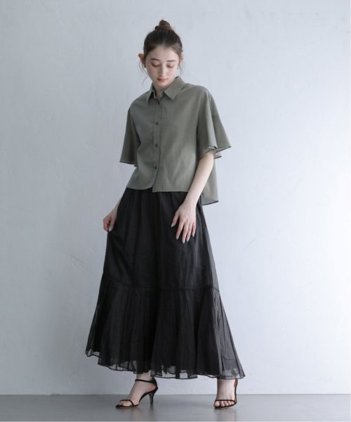 La Totalite(ラ　トータリテ)/【MARILYN MOON/マリリンムーン】sheer starched cotton skirt/img01