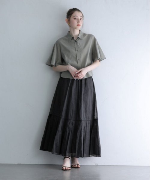 La Totalite(ラ　トータリテ)/【MARILYN MOON/マリリンムーン】sheer starched cotton skirt/img02