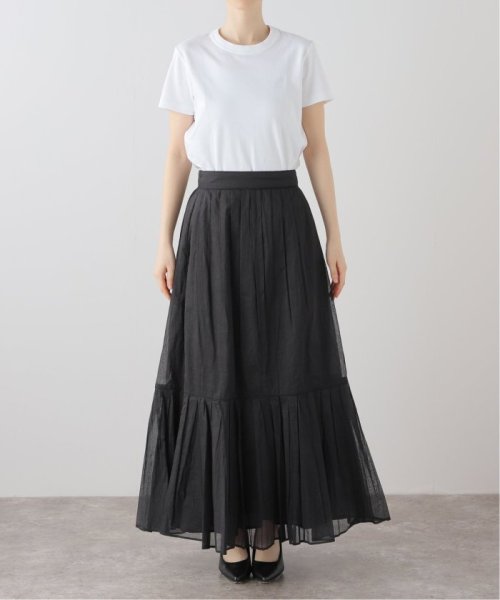 La Totalite(ラ　トータリテ)/【MARILYN MOON/マリリンムーン】sheer starched cotton skirt/img04