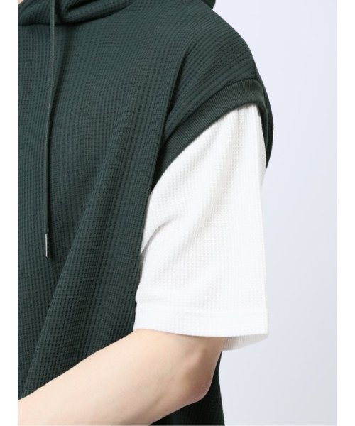 TAKA-Q(タカキュー)/さまになる フェイクレイヤード 半袖プルパーカー メンズ Tシャツ カットソー カジュアル インナー トップス ギフト プレゼント/img12