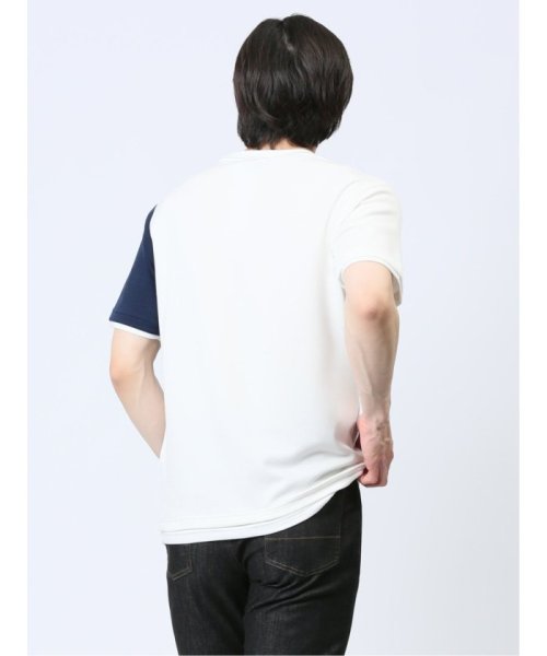 TAKA-Q(タカキュー)/切替 フェイククルーネック半袖Tシャツ/img21