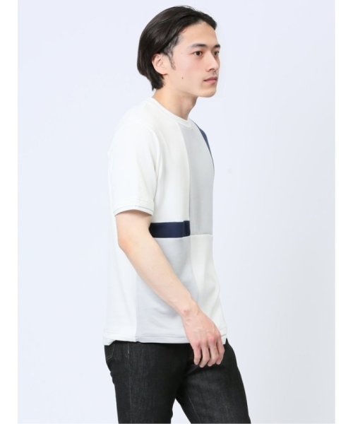TAKA-Q(タカキュー)/切替 フェイククルーネック半袖Tシャツ/img22