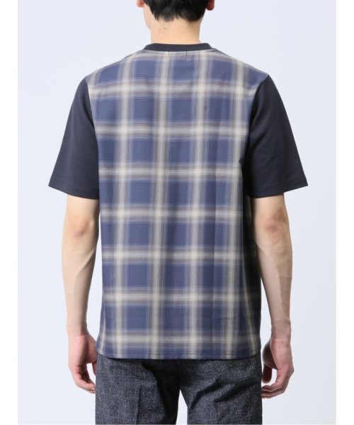 TAKA-Q(タカキュー)/布帛使い クルーネック半袖Tシャツ/img16