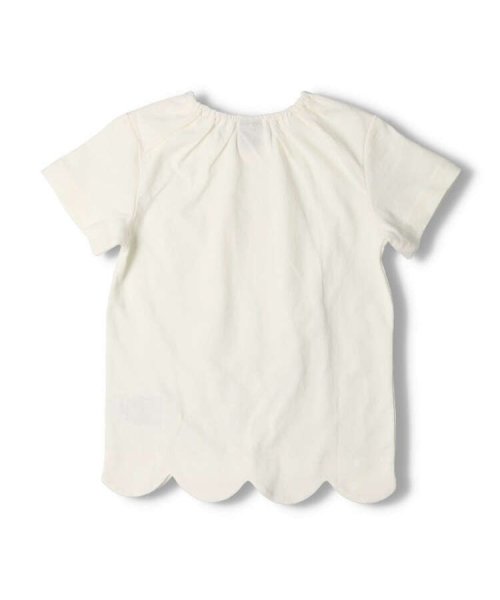 Crescent(クレセント)/【子供服】 crescent (クレセント) ネコ・ウサギ柄スカラップ半袖Tシャツ 80cm～130cm N42807/img02