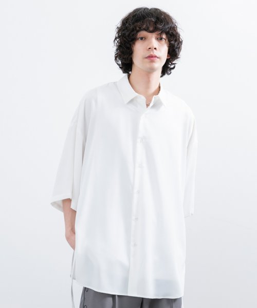 JUNRed(ジュンレッド)/【 UNISEX 】スリットコードハーフスリーブシャツ/img04