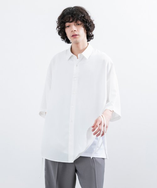 JUNRed(ジュンレッド)/【 UNISEX 】スリットコードハーフスリーブシャツ/img05