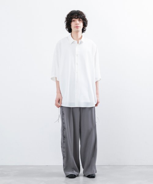 JUNRed(ジュンレッド)/【 UNISEX 】スリットコードハーフスリーブシャツ/img11