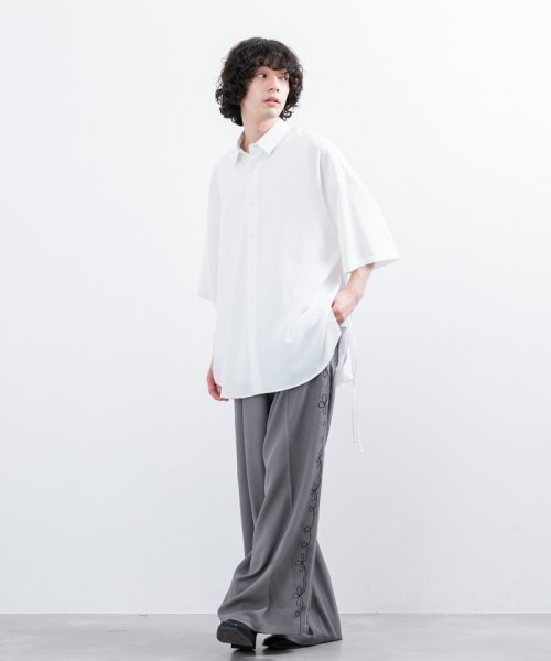 JUNRed(ジュンレッド)/【 UNISEX 】スリットコードハーフスリーブシャツ/img12