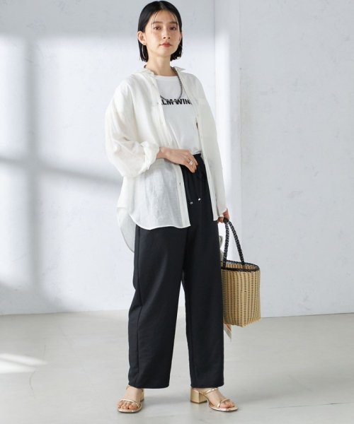 SHIPS WOMEN(シップス　ウィメン)/〈手洗い可能〉ツイル ドロスト パンツ 24SS ◇/img49