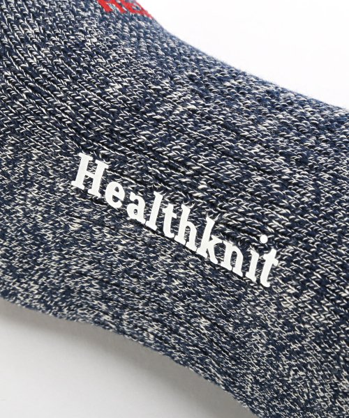 LUXSTYLE(ラグスタイル)/Healthknit(ヘルスニット)杢ロゴスニーカーソックス/靴下 メンズ ソックス くるぶし スニーカーソックス ロゴ 杢 3足セット 3P/img09