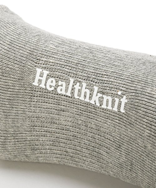 LUXSTYLE(ラグスタイル)/Healthknit(ヘルスニット)ヒールロゴショートソックス/靴下 メンズ ソックス 3足セット ショートソックス ロークルー ロゴ/img10