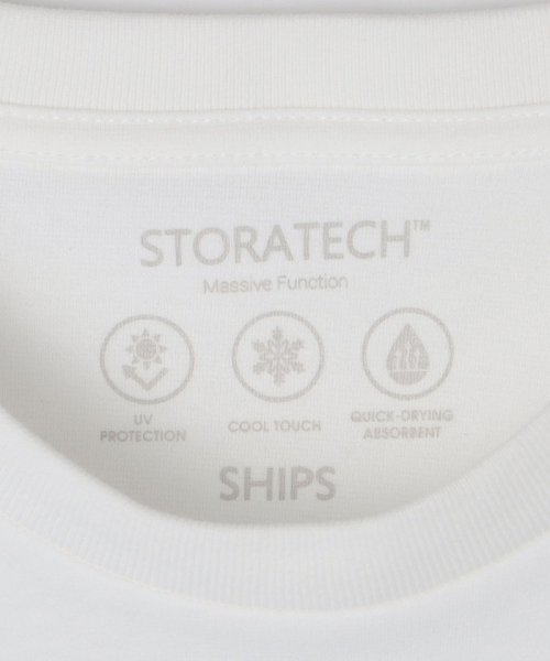 SHIPS MEN(シップス　メン)/*SHIPS:〈接触冷感・吸水速乾等〉STORATECH(TM）ワンポイントロゴ スムース Tシャツ/img26