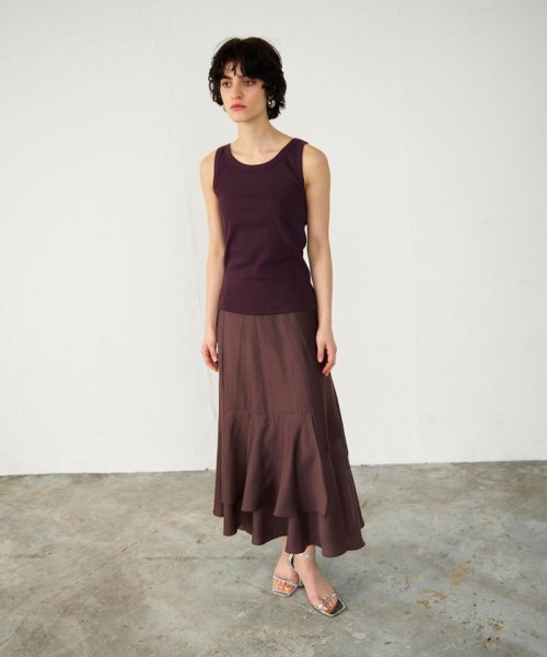 イレギュラーヘムスカート 