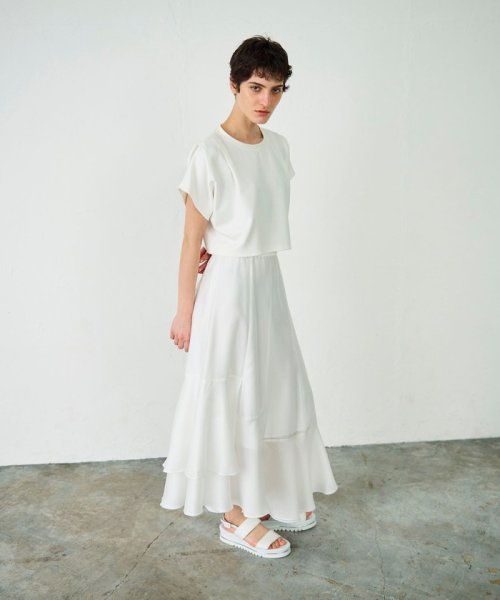 イレギュラーヘムスカート 