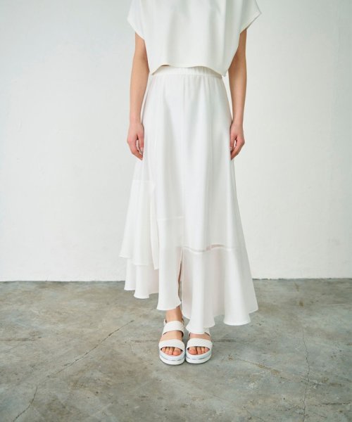 イレギュラーヘムスカート 