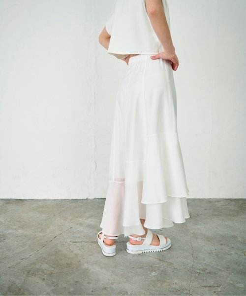 イレギュラーヘムスカート 