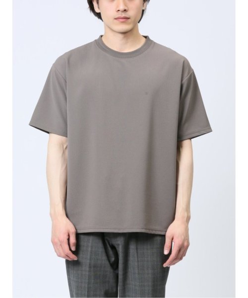 TAKA-Q(タカキュー)/ふくれストライプ クルーネック半袖Tシャツ/img04