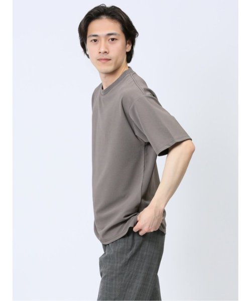 TAKA-Q(タカキュー)/ふくれストライプ クルーネック半袖Tシャツ メンズ Tシャツ カットソー カジュアル インナー トップス ギフト プレゼント/img05