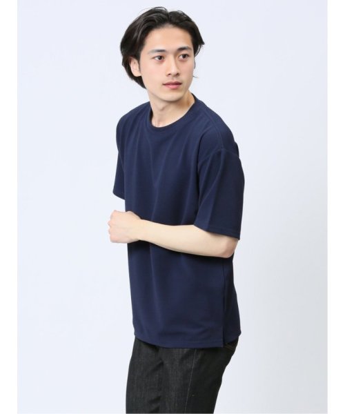 TAKA-Q(タカキュー)/ふくれストライプ クルーネック半袖Tシャツ/img30