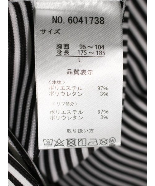 TAKA-Q(タカキュー)/リップルマイクロボーダー クルーネック半袖Tシャツ/img13