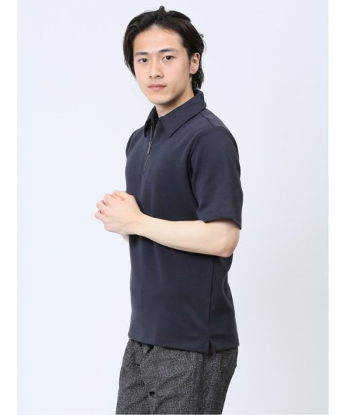 TAKA-Q(タカキュー)/ファスナー使い 半袖ポロシャツ/img10