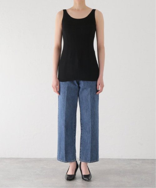 IENA(イエナ)/【UNION LAUNCH/ユニオンランチ】WASHABLE SILK RIB TANK TOP タンクトップ/img01