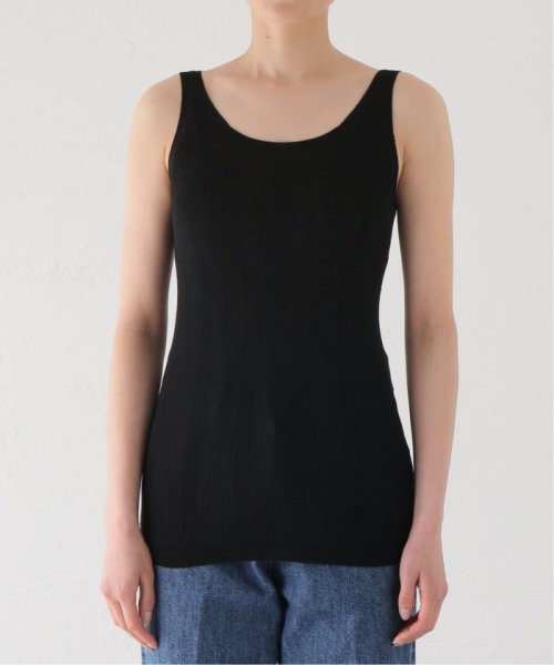 IENA(イエナ)/【UNION LAUNCH/ユニオンランチ】WASHABLE SILK RIB TANK TOP タンクトップ/img02