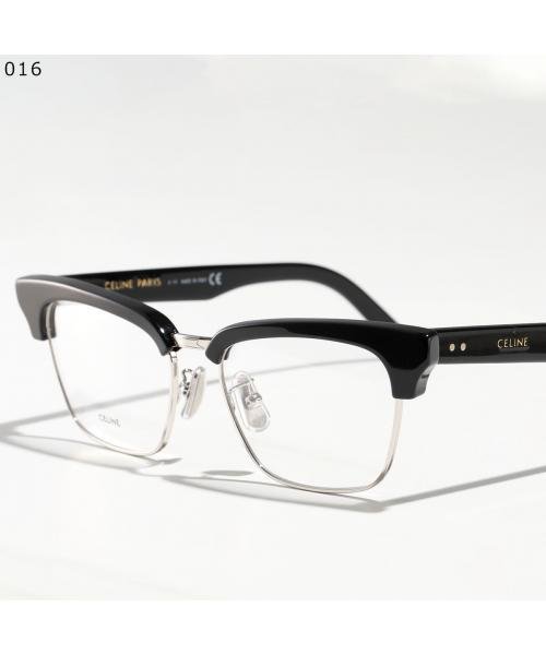 CELINE メガネ CL50026U ブロー型 ハーフリム サーモント CELINE メガネ CL50026U ブロー型 ハーフリム