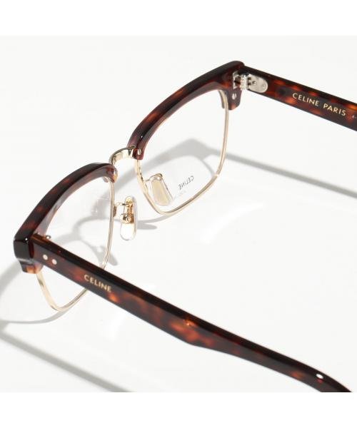 CELINE メガネ CL50026U ブロー型 ハーフリム サーモント CELINE メガネ CL50026U ブロー型 ハーフリム